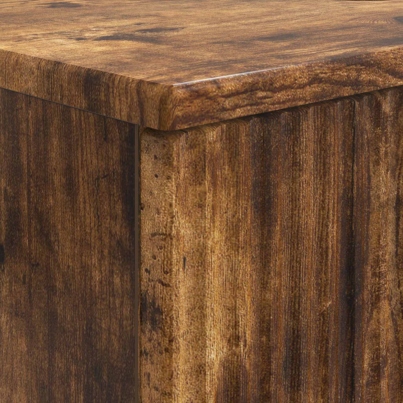 Badkamer wastafelkast HOORN Gerookt eiken 82 x 41 x 56 cm