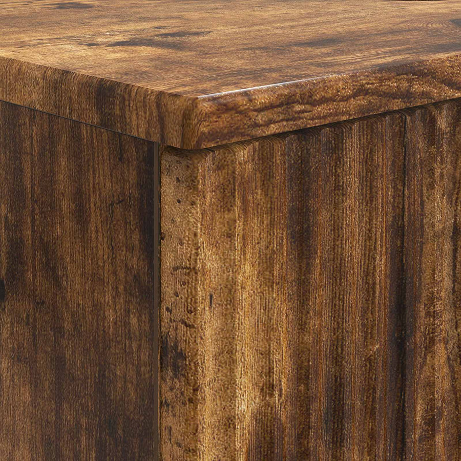 Badkamer wastafelkast HOORN Gerookt eiken 82 x 41 x 56 cm