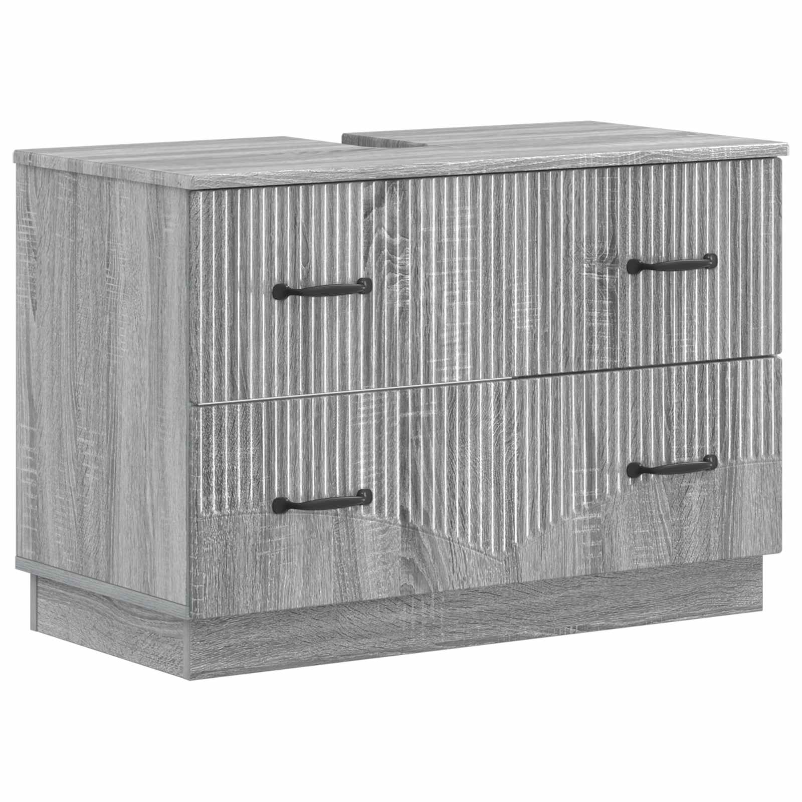 Badkamer wastafelkast HOORN Grijs Sonoma 82 x 41 x 56 cm