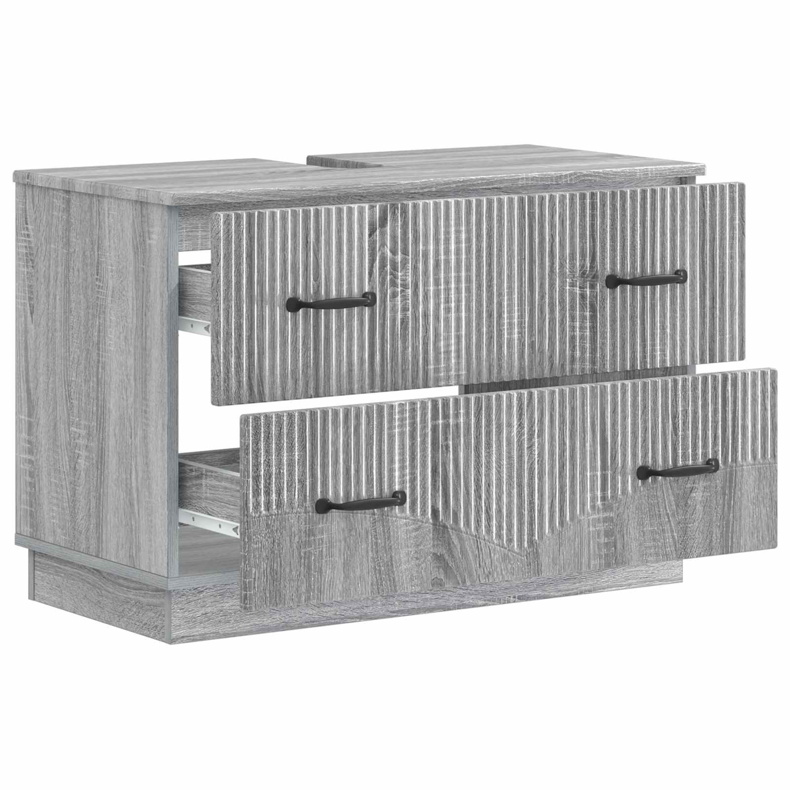 Badkamer wastafelkast HOORN Grijs Sonoma 82 x 41 x 56 cm
