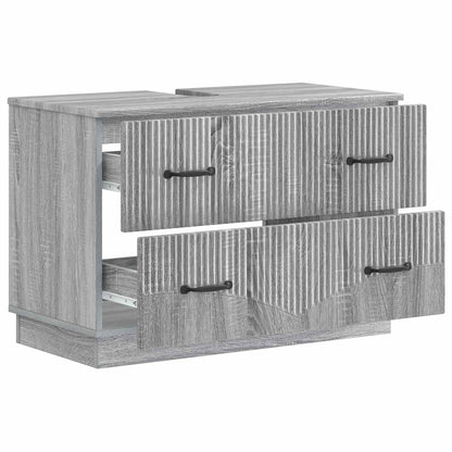 Badkamer wastafelkast HOORN Grijs Sonoma 82 x 41 x 56 cm
