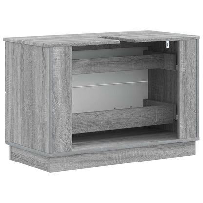 Badkamer wastafelkast HOORN Grijs Sonoma 82 x 41 x 56 cm