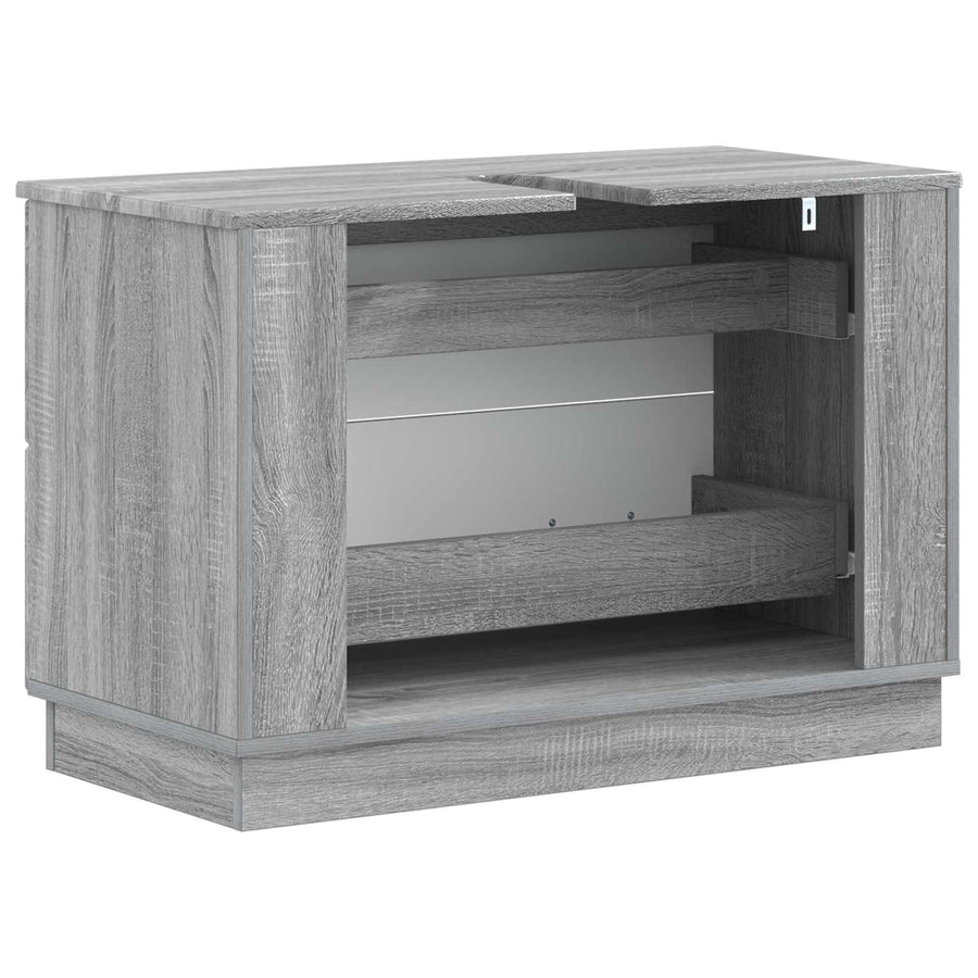 Badkamer wastafelkast HOORN Grijs Sonoma 82 x 41 x 56 cm