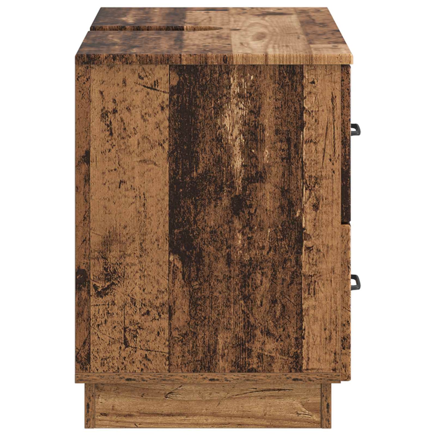 Badkamer wastafelkast HOORN Oud hout 82 x 41 x 56 cm