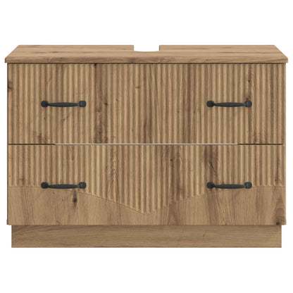 Badkamer wastafelkast HOORN Artisanaal eiken 82 x 41 x 56 cm