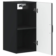 Badkamer wandkast HOORN Zwart 30 x 31 x 59 cm Bewerkt hout