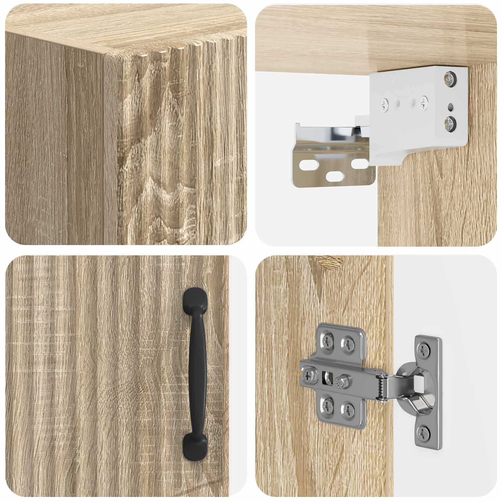 Badkamer wandkast HOORN Sonoma Eiken 30 x 31 x 59 cm