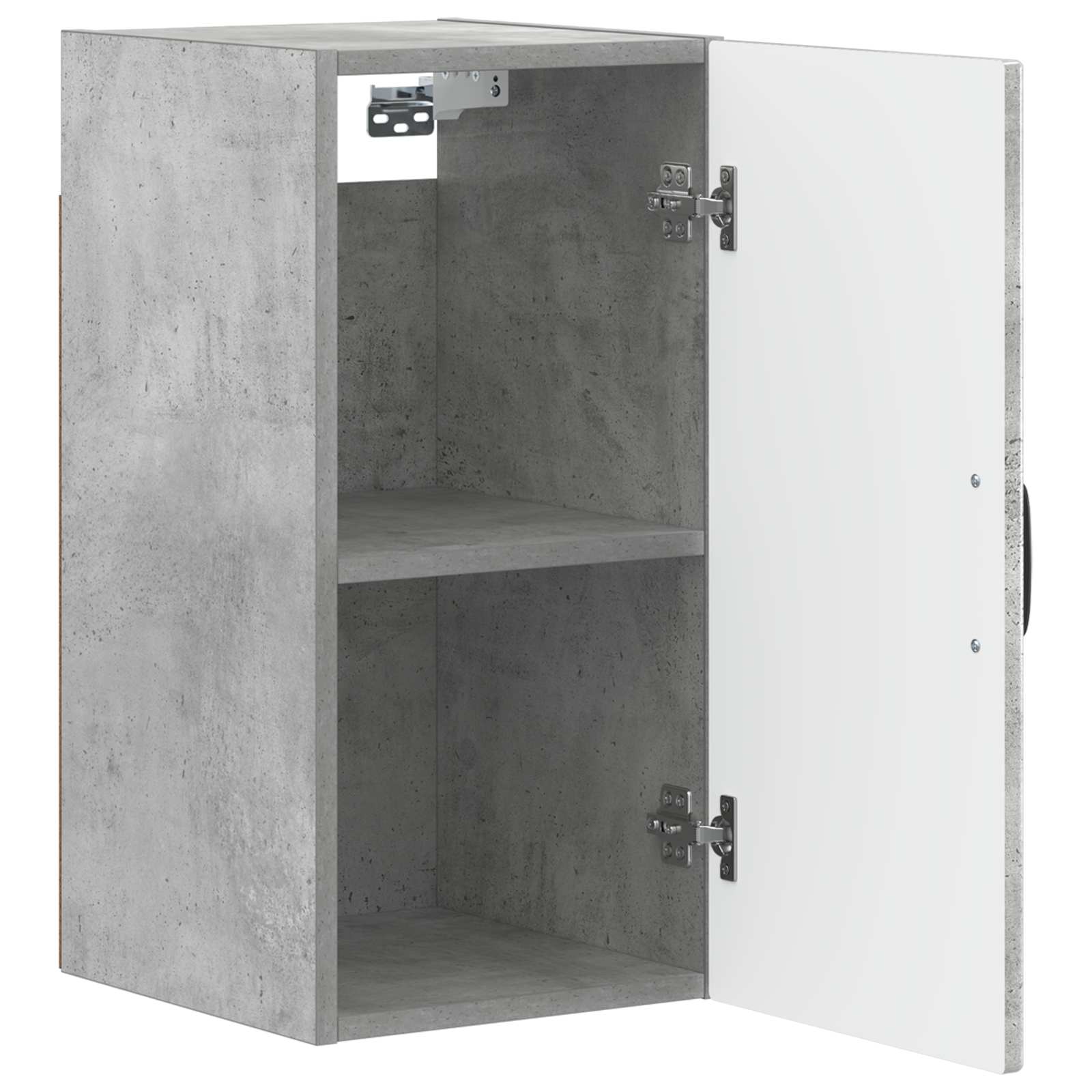 Badkamer wandkast HOORN Betongrijs 30 x 31 x 59 cm Bewerkt hout