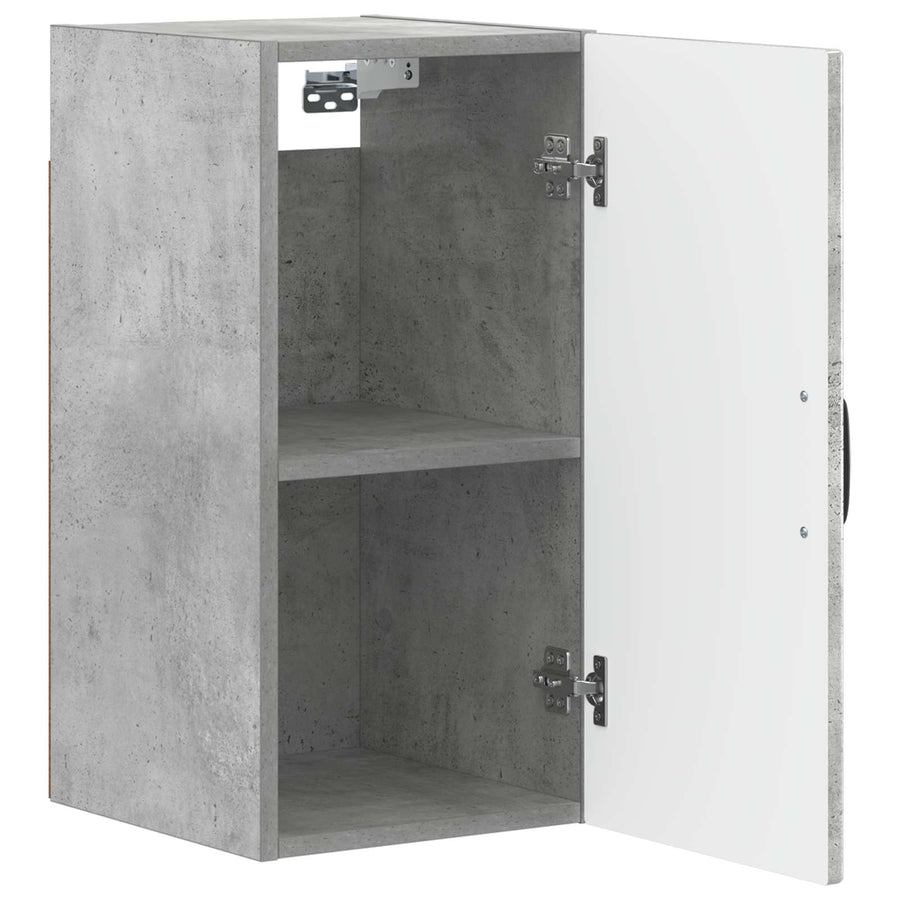 Badkamer wandkast HOORN Betongrijs 30 x 31 x 59 cm Bewerkt hout