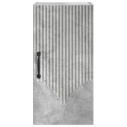 Badkamer wandkast HOORN Betongrijs 30 x 31 x 59 cm Bewerkt hout