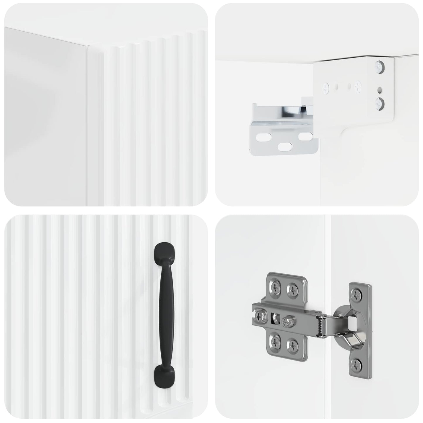 Badkamer wandkast HOORN Hoogglans Wit 30 x 31 x 59 cm