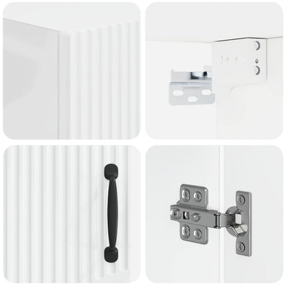 Badkamer wandkast HOORN Hoogglans Wit 30 x 31 x 59 cm