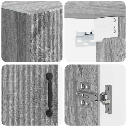 Badkamer wandkast HOORN Grijs Sonoma 30 x 31 x 59 cm