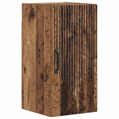 Badkamer wandkast HOORN Oud hout 30 x 31 x 59 cm Bewerkt hout