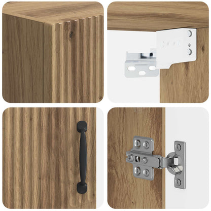 Badkamer wandkast HOORN Artisanaal eiken 30 x 31 x 59 cm