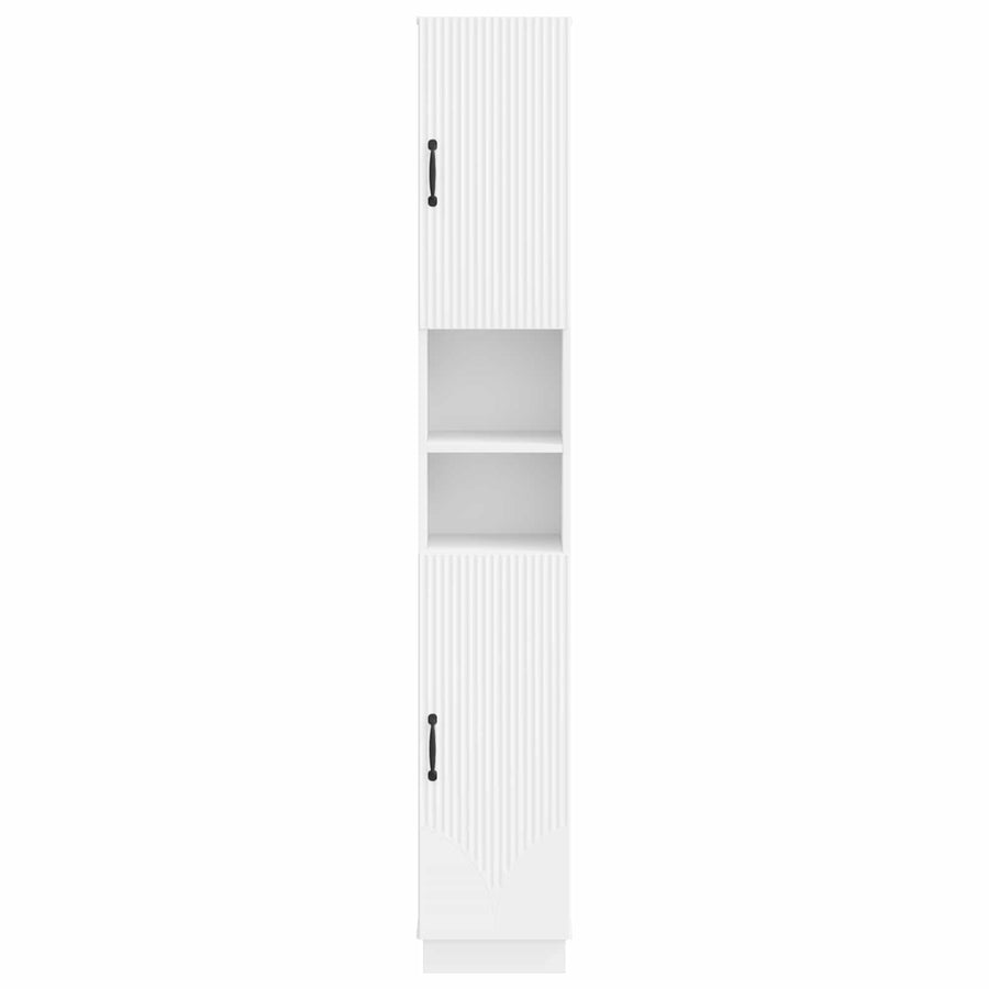 Badkamerkast met Open Plank HOORN Wit 30 x 31 x 187 cm