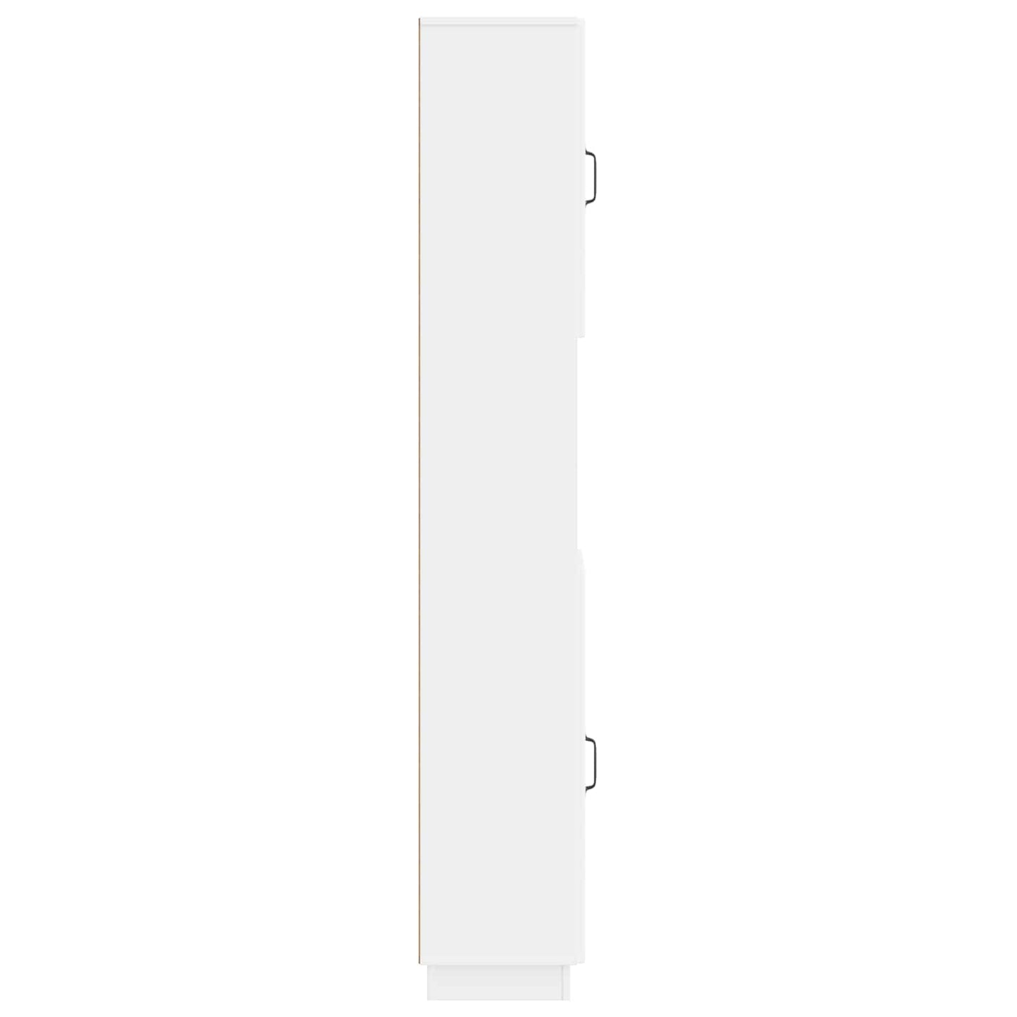 Badkamerkast met Open Plank HOORN Wit 30 x 31 x 187 cm