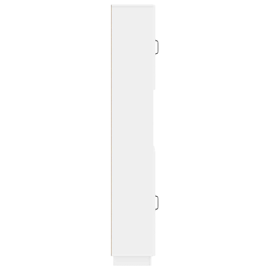 Badkamerkast met Open Plank HOORN Wit 30 x 31 x 187 cm