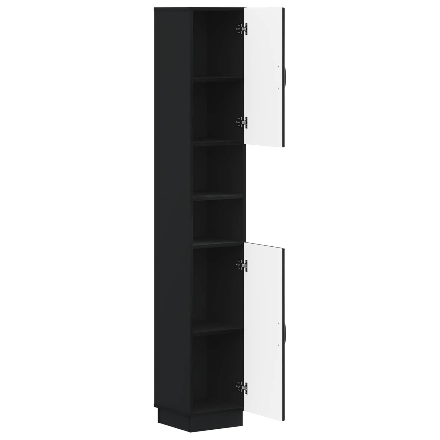 Badkamerkast met Open Plank HOORN Zwart 30 x 31 x 187 cm