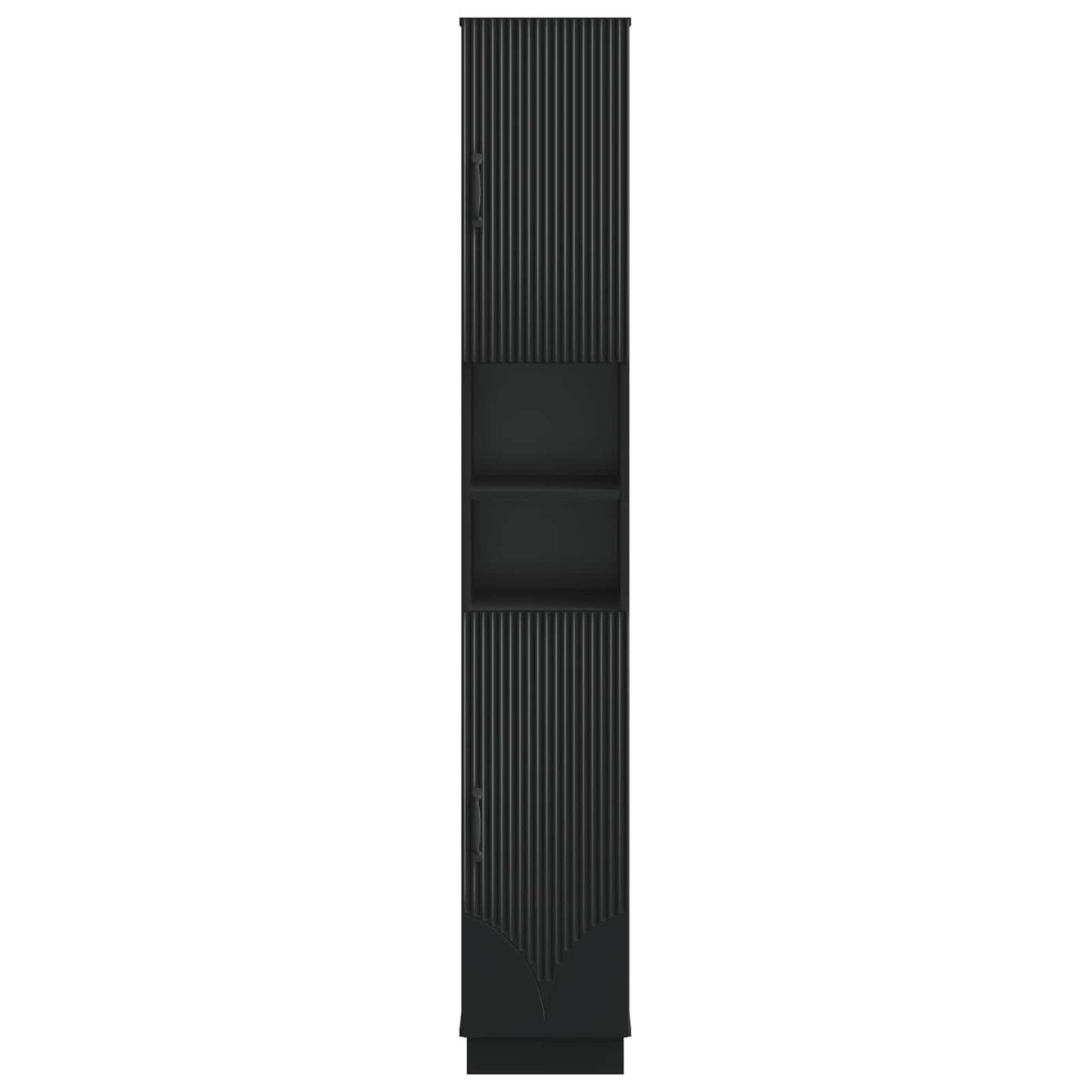 Badkamerkast met Open Plank HOORN Zwart 30 x 31 x 187 cm
