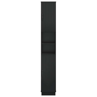 Badkamerkast met Open Plank HOORN Zwart 30 x 31 x 187 cm