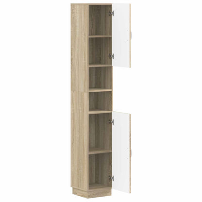 Badkamerkast met Open Plank HOORN Sonoma Eiken 30 x 31 x 187 cm