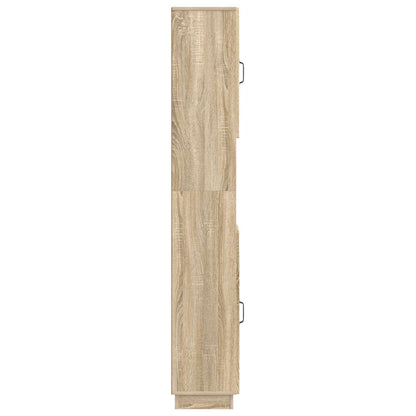 Badkamerkast met Open Plank HOORN Sonoma Eiken 30 x 31 x 187 cm