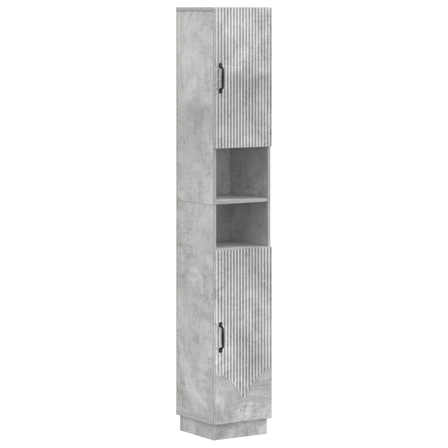 Badkamerkast met Open Plank HOORN Betongrijs 30 x 31 x 187 cm