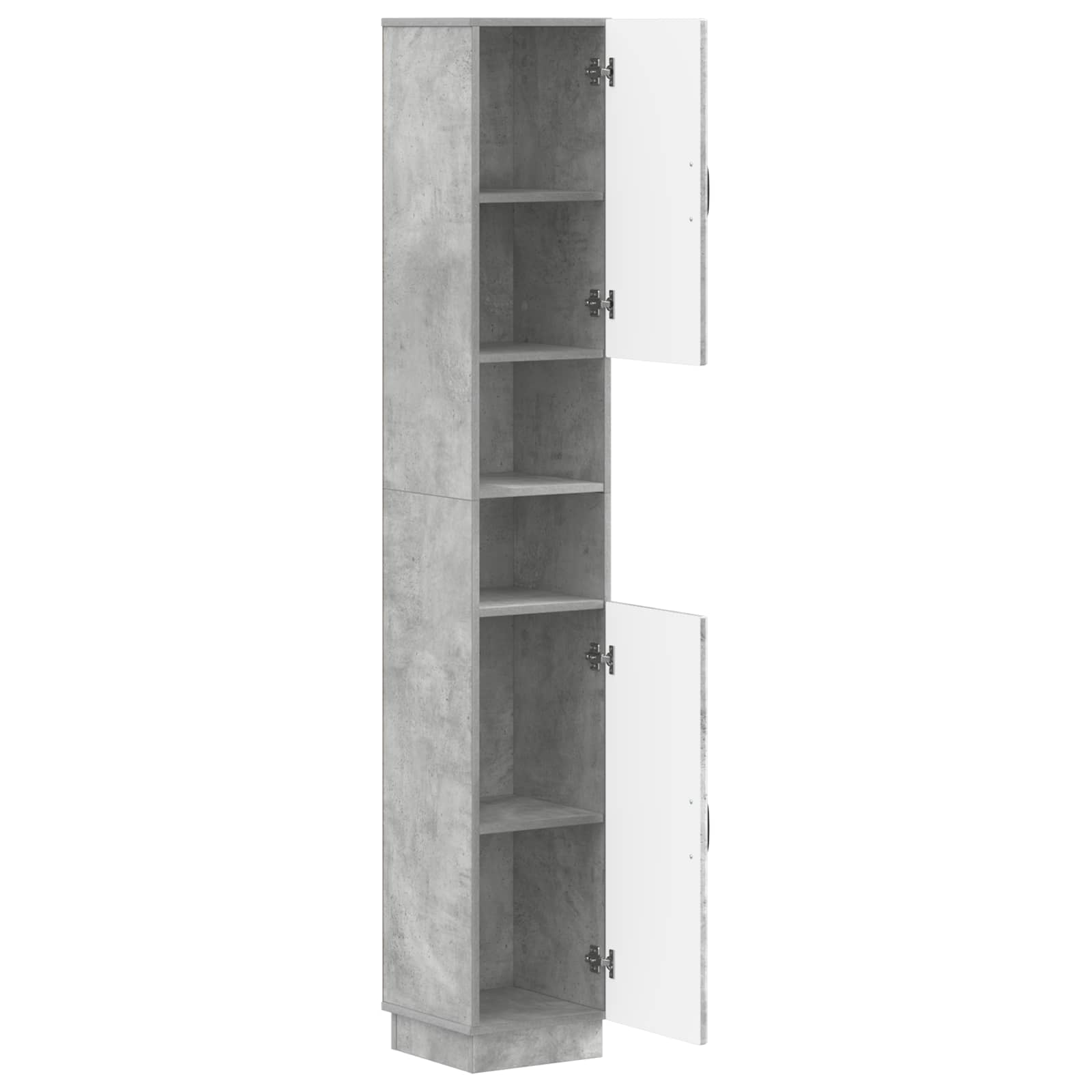 Badkamerkast met Open Plank HOORN Betongrijs 30 x 31 x 187 cm