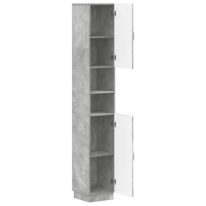 Badkamerkast met Open Plank HOORN Betongrijs 30 x 31 x 187 cm
