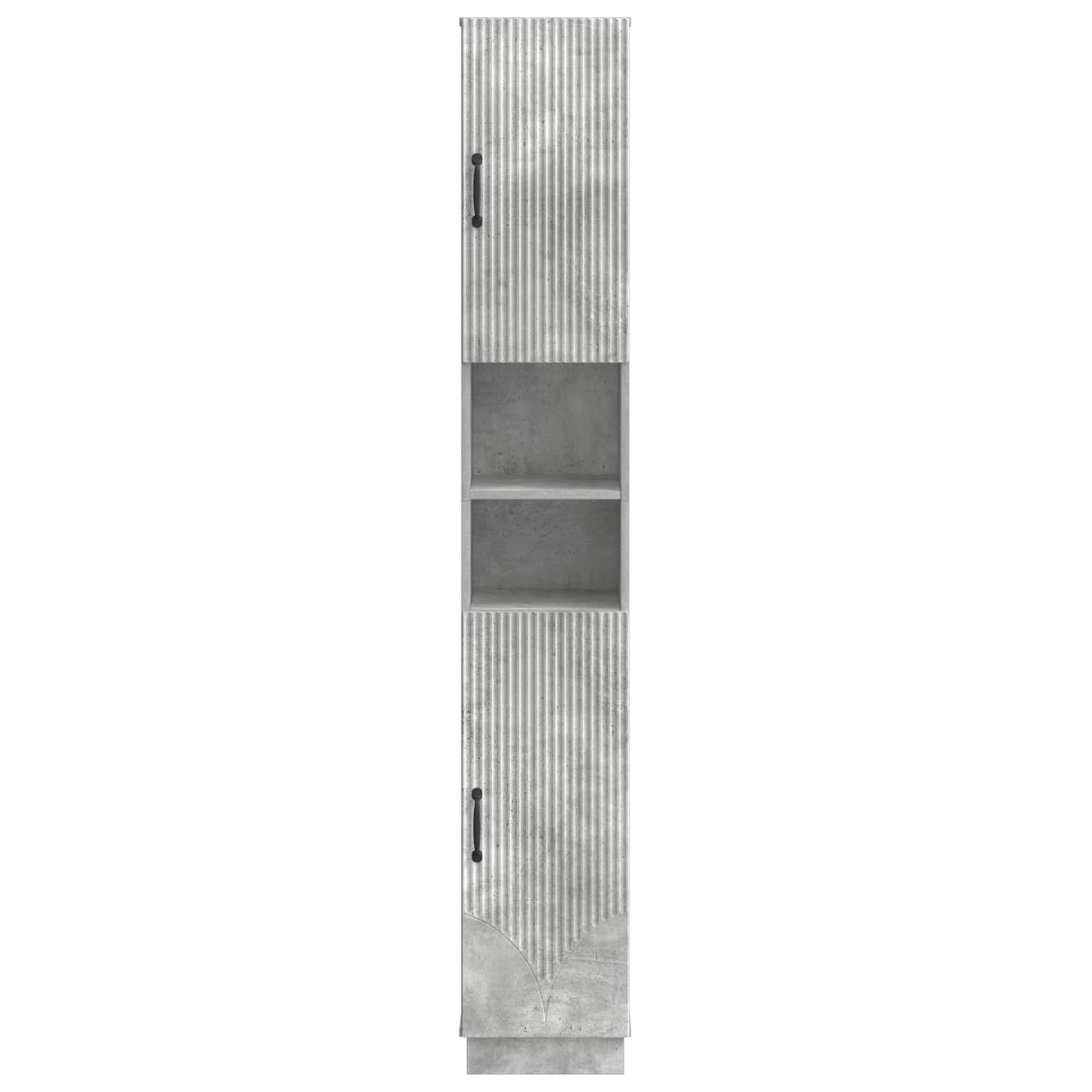 Badkamerkast met Open Plank HOORN Betongrijs 30 x 31 x 187 cm