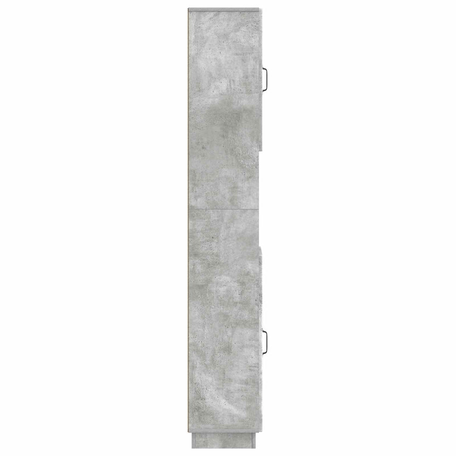 Badkamerkast met Open Plank HOORN Betongrijs 30 x 31 x 187 cm