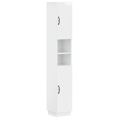 Badkamerkast met Open Plank HOORN Hoogglans Wit