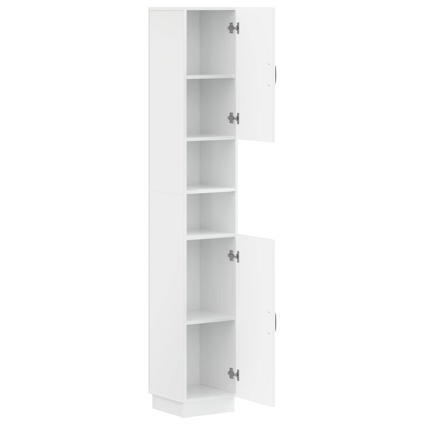 Badkamerkast met Open Plank HOORN Hoogglans Wit