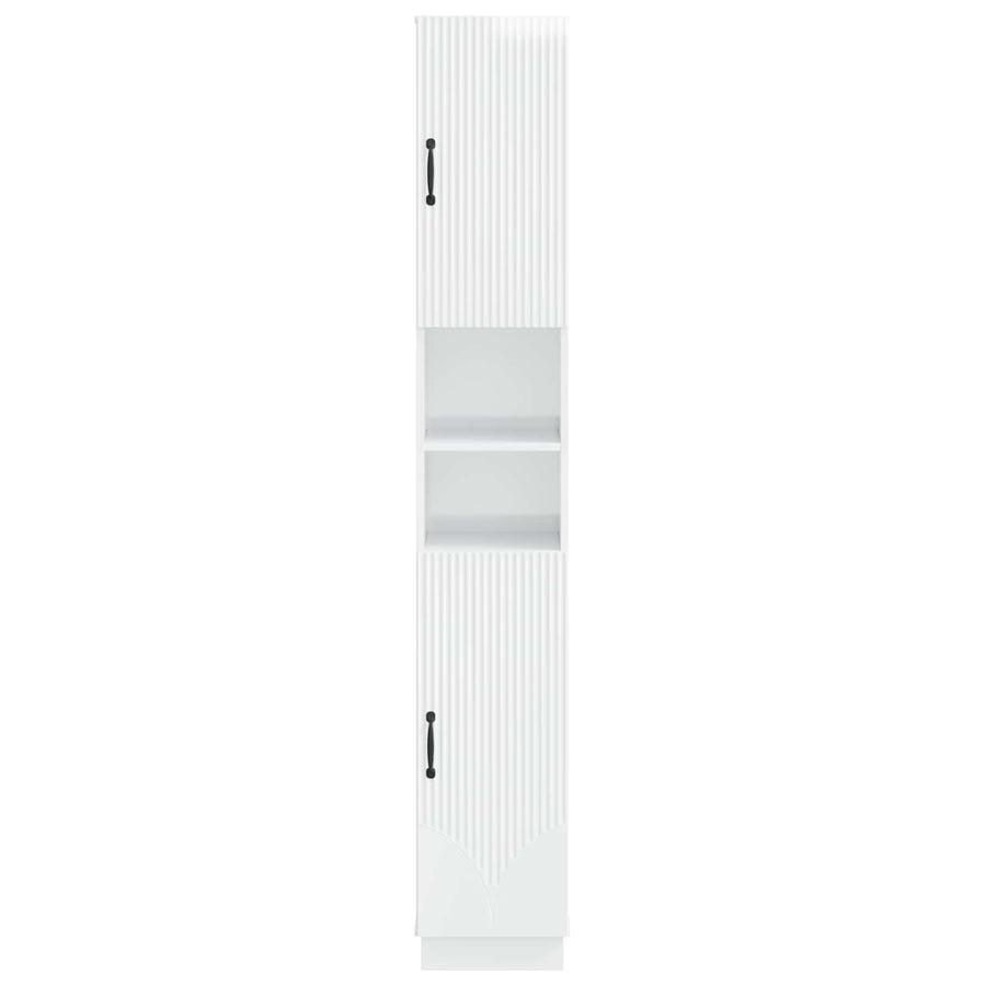Badkamerkast met Open Plank HOORN Hoogglans Wit