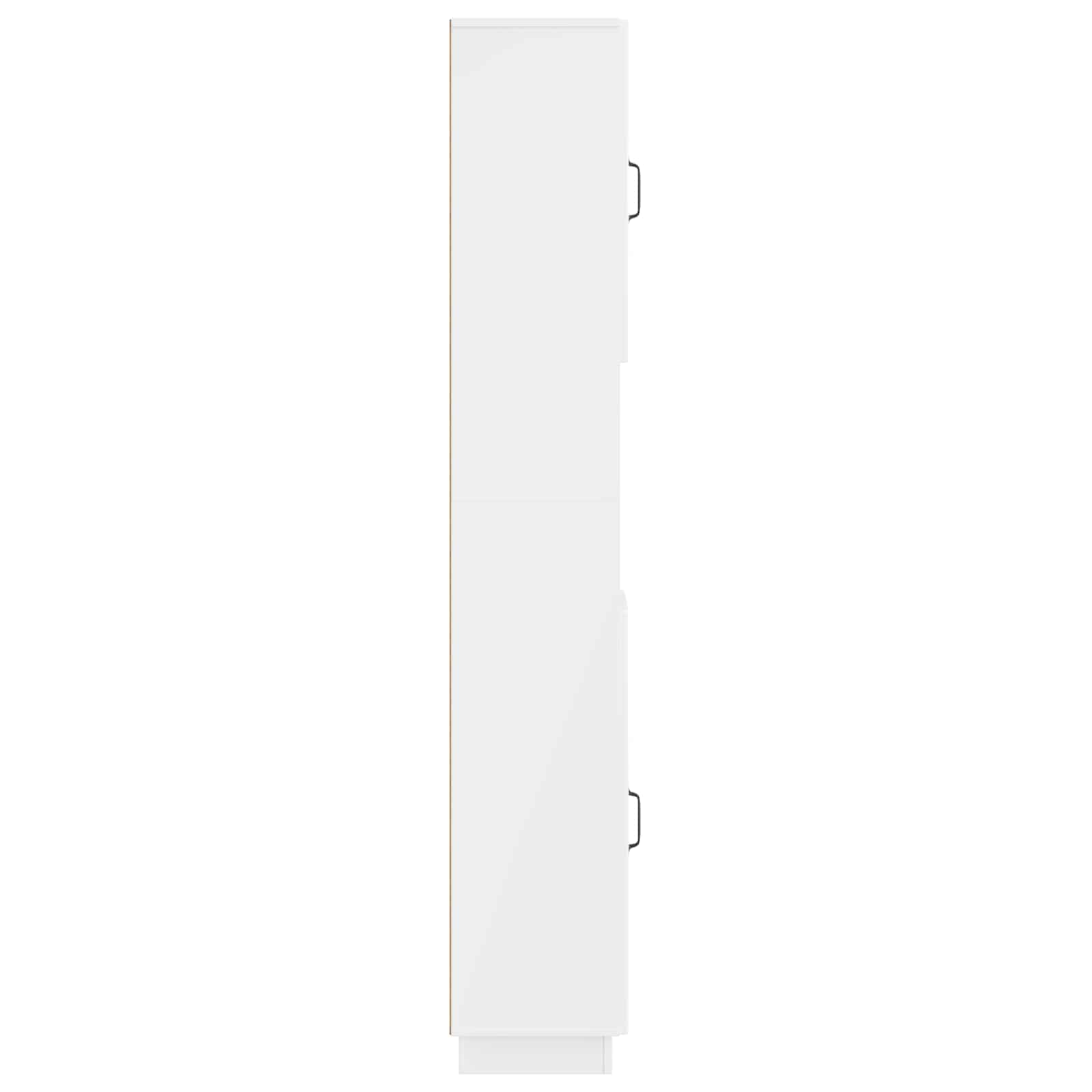 Badkamerkast met Open Plank HOORN Hoogglans Wit