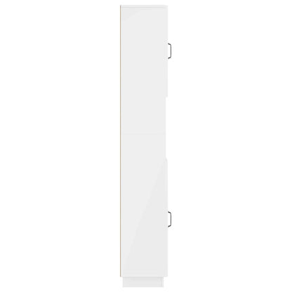 Badkamerkast met Open Plank HOORN Hoogglans Wit