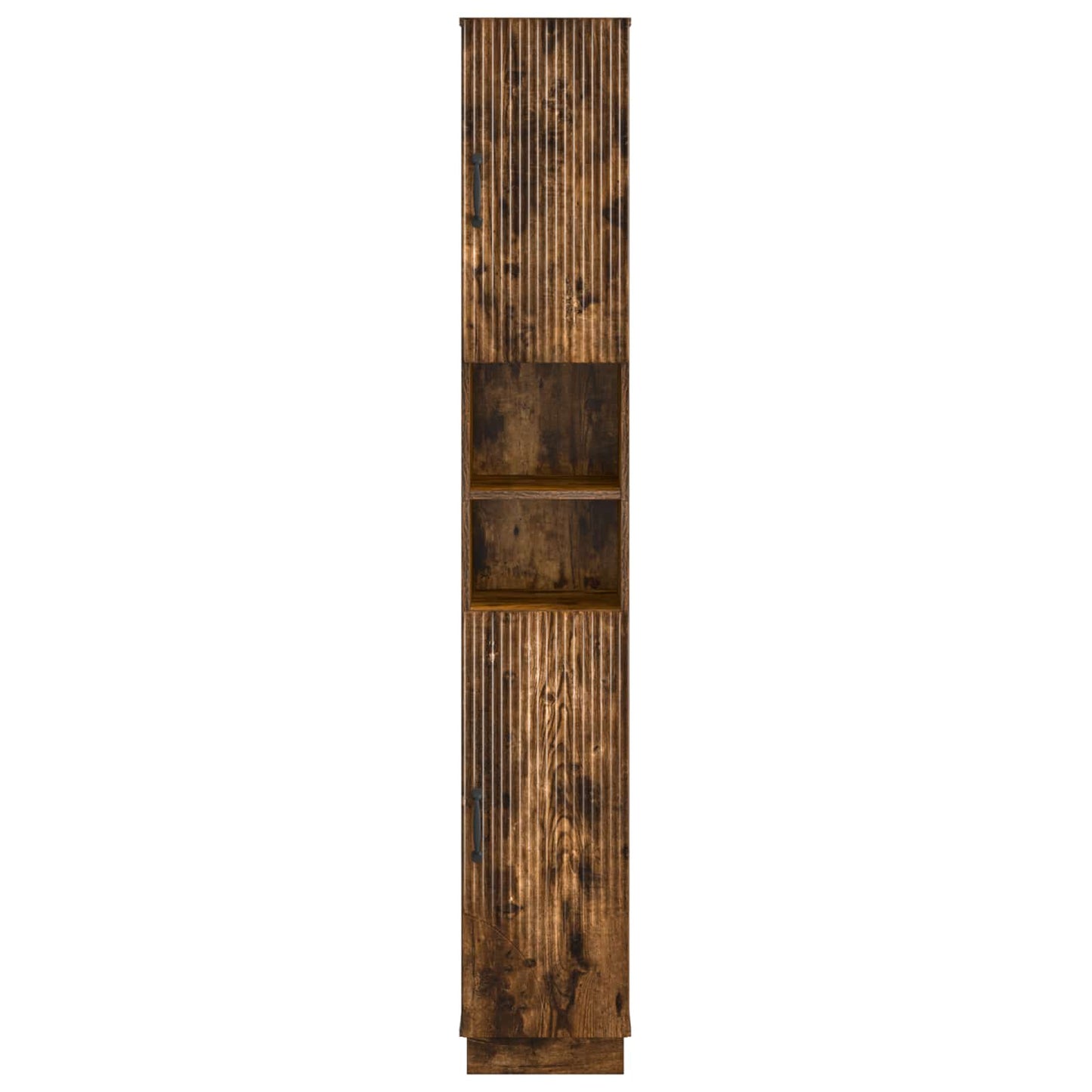 Badkamerkast met Open Plank HOORN Gerookt eiken