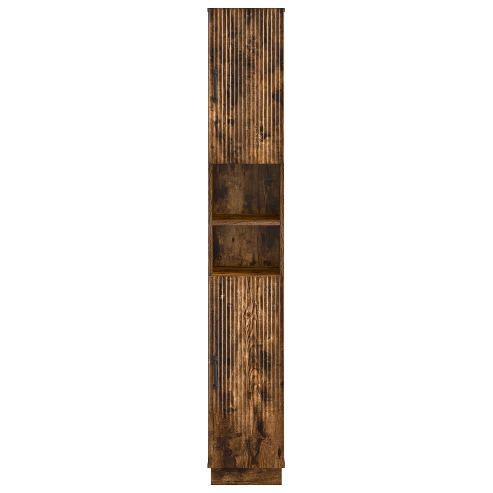 Badkamerkast met Open Plank HOORN Gerookt eiken