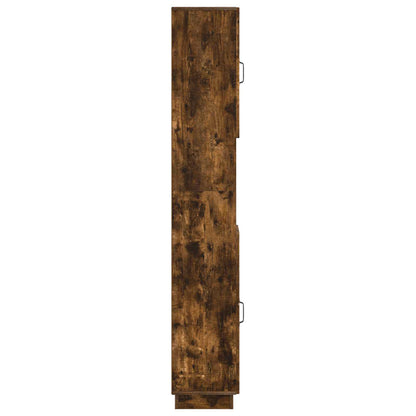 Badkamerkast met Open Plank HOORN Gerookt eiken