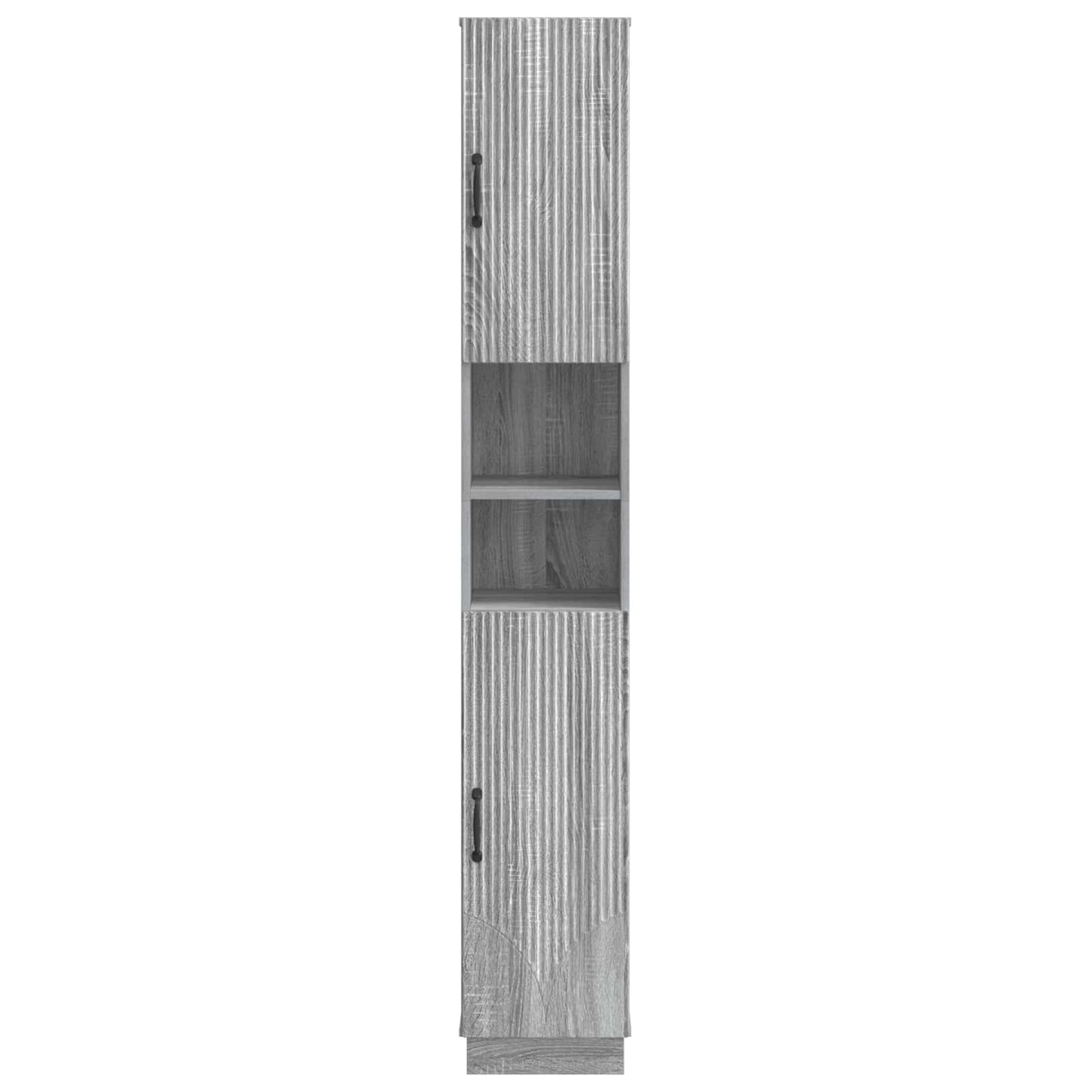 Badkamerkast met Open Plank HOORN Grijs Sonoma 30 x 31 x 187 cm