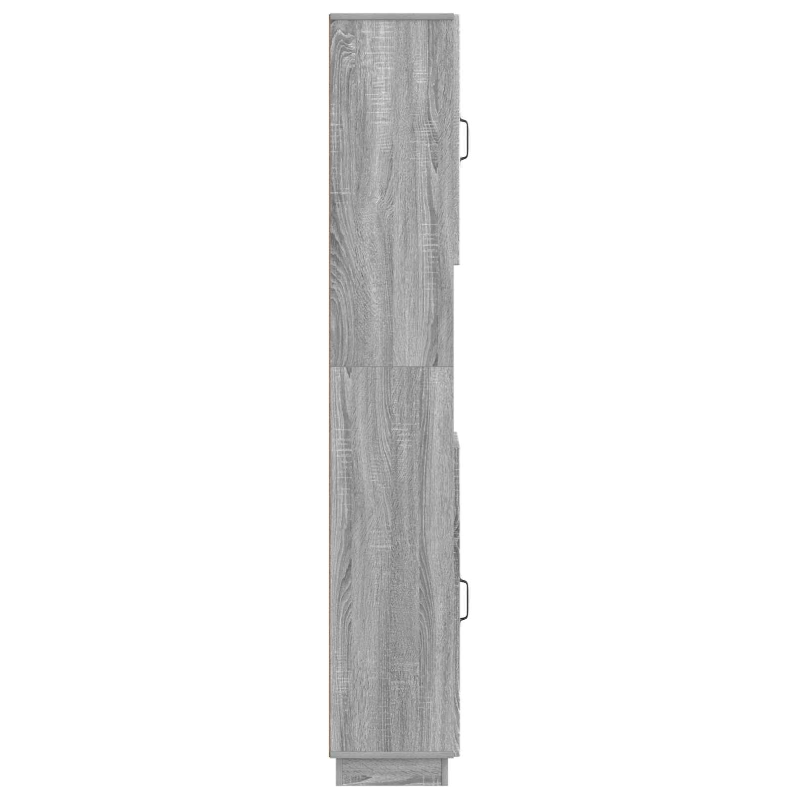 Badkamerkast met Open Plank HOORN Grijs Sonoma 30 x 31 x 187 cm
