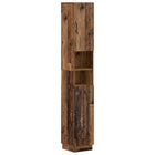 Badkamerkast 30x31x187 cm oud hout