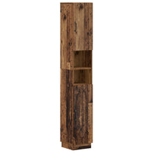 Badkamerkast met Open Plank HOORN Oud hout 30 x 31 x 187 cm