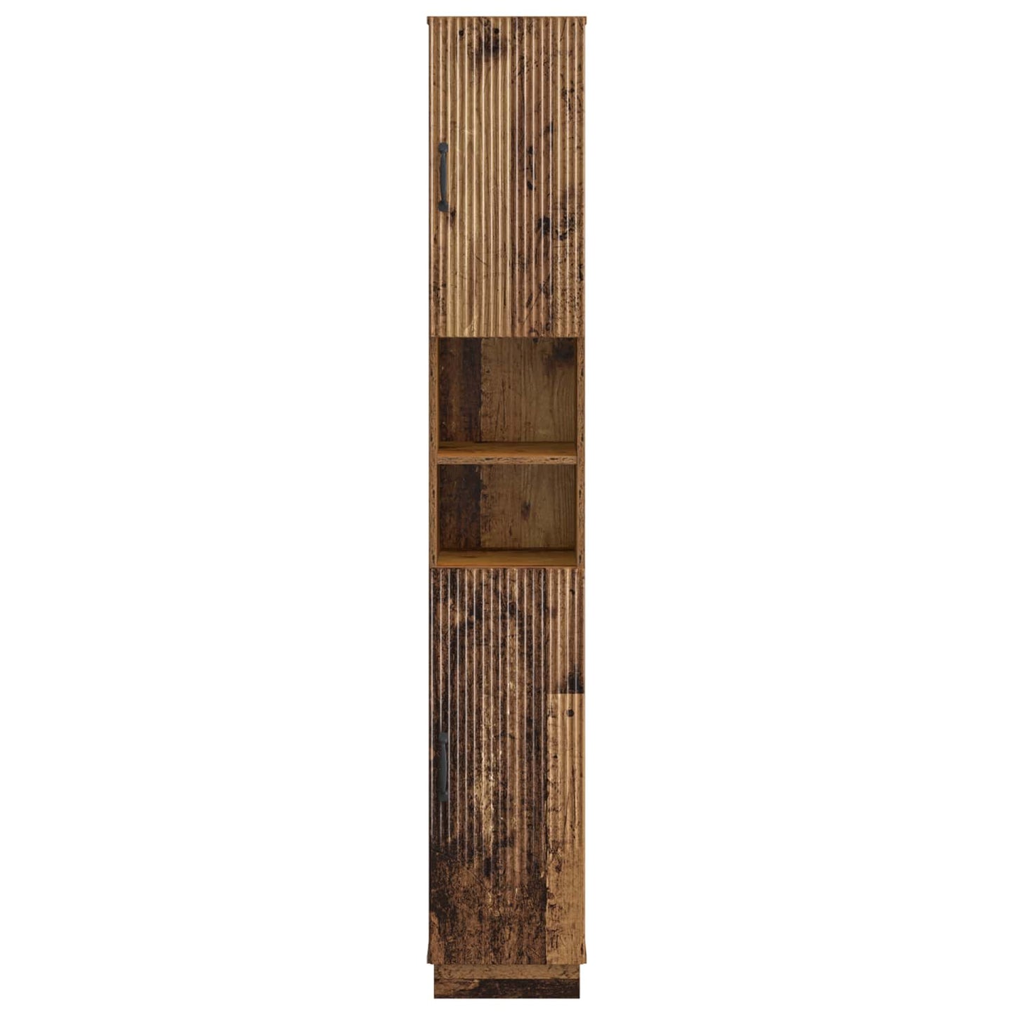 Badkamerkast met Open Plank HOORN Oud hout 30 x 31 x 187 cm