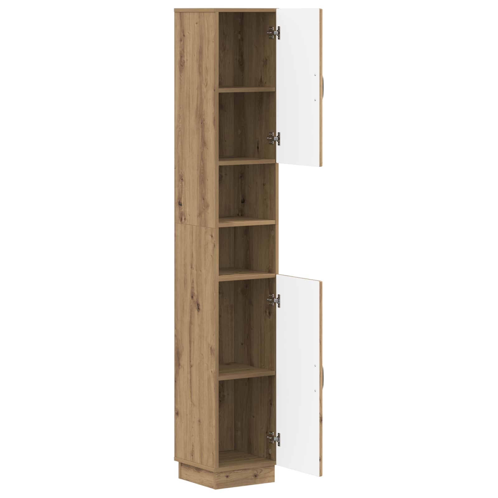 Badkamerkast met Open Plank HOORN Artisanaal eiken