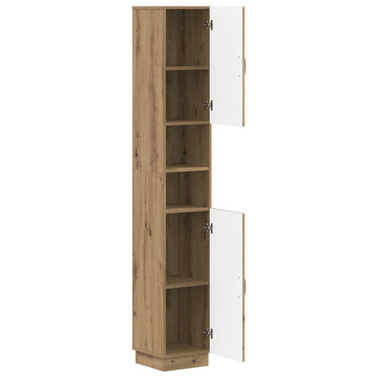 Badkamerkast met Open Plank HOORN Artisanaal eiken