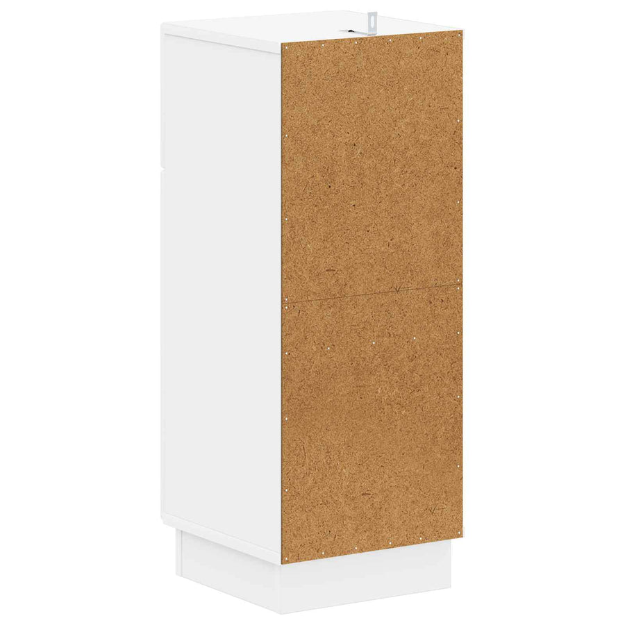 Badkamer Opbergkast HOORN Wit 30 x 31 x 77 cm Bewerkt hout