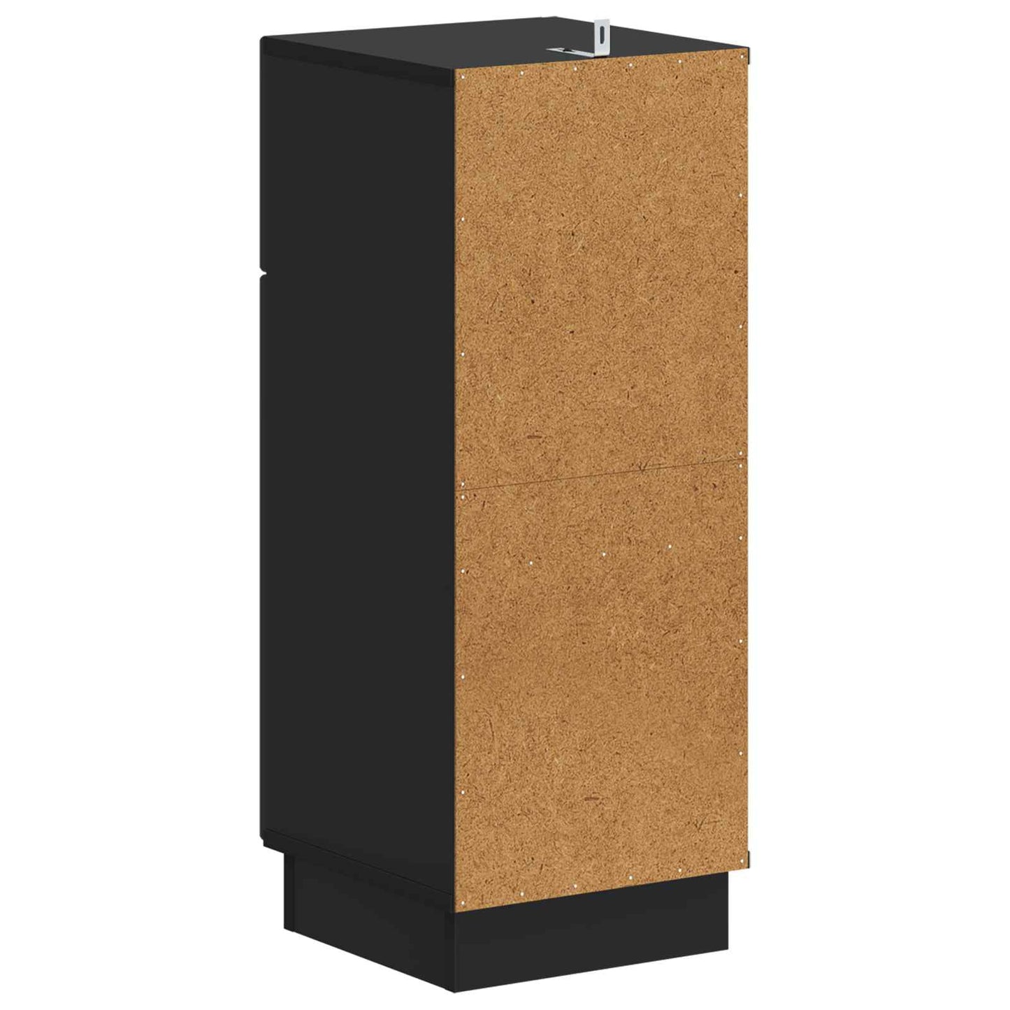 Badkamer Opbergkast HOORN Zwart 30 x 31 x 77 cm Bewerkt hout
