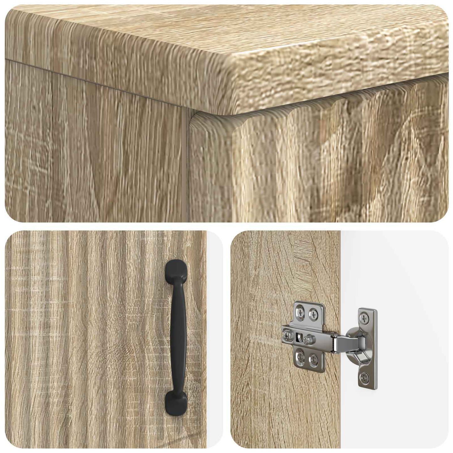 Badkamer Opbergkast HOORN Sonoma Eiken 30 x 31 x 77 cm